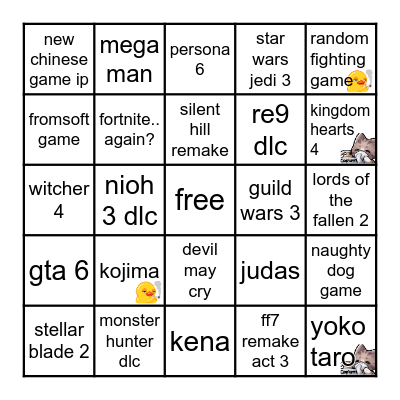 summer game fest 2026 Bingo Card