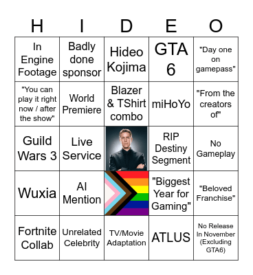 Summer Games Fest 2026 Bingo Card