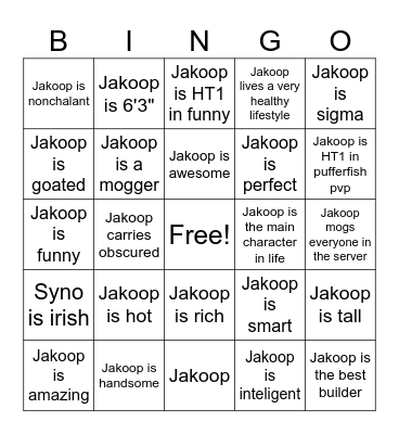 Obscured bingoop Bingo Card