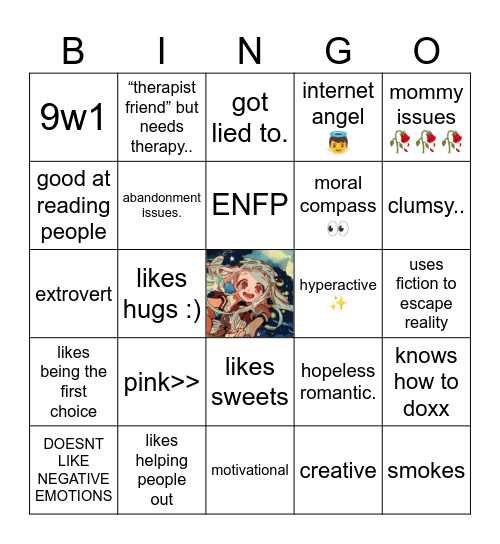 MEL BINGO🩷🩷🩷🩷🩷🩷🩷🩷 Bingo Card