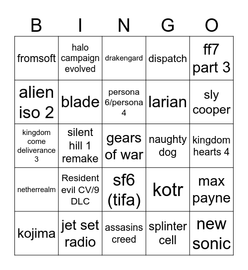 SGF+XBOX 2026 June Bingo Card