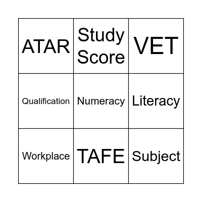 PATHWAYS BINGO Card