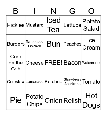 Anova End of the Year BBQ! Bingo Card