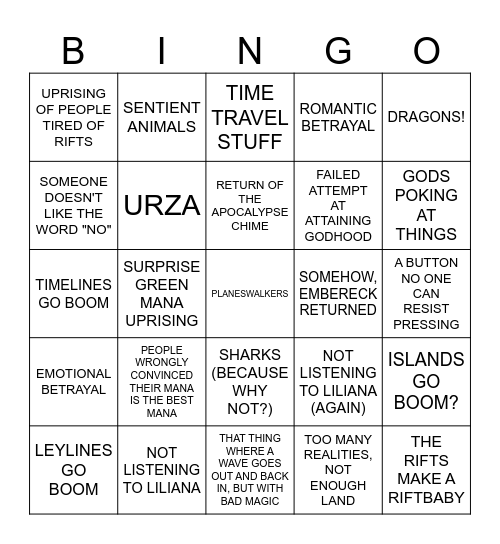 DOMINA BINGO Card