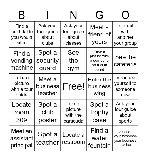 Ready for the Reef Bingo Card