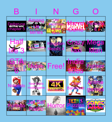 Summer Games Fest 2026 Bingo Card