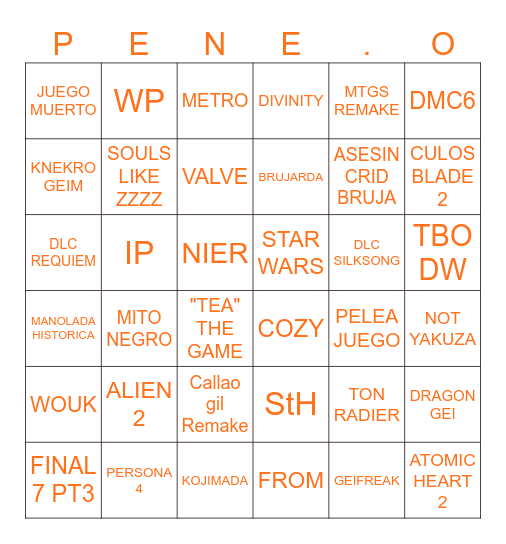 Summer gei fest Bingo Card