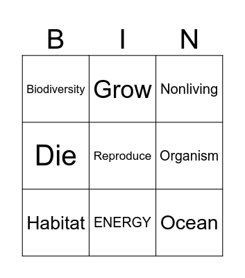 Shoot for the Sun Bingo Card