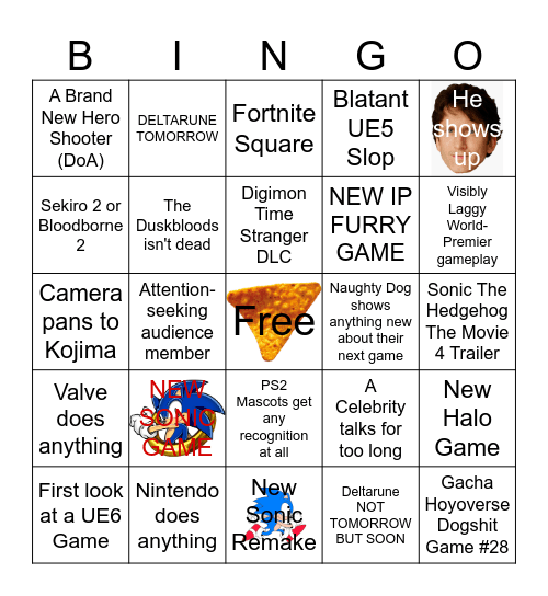 Summer Games Fest 2026 Bingo Card