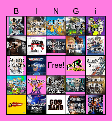 Summer Games Fest Bingo Card