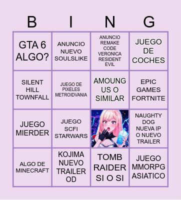 SUMMER GAME FEST 2026 Bingo Card