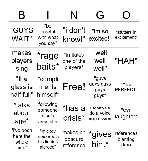 Bee Reich Bingo Card