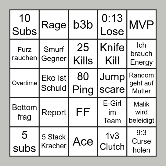 Zero to Hero Bingocard Bingo Card