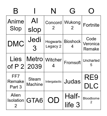 Summer Gay Fest Bingo Card