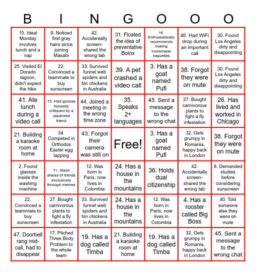 RecruitiBingo Card