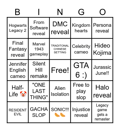 Daddy Geoff Bingo Sheet Bingo Card