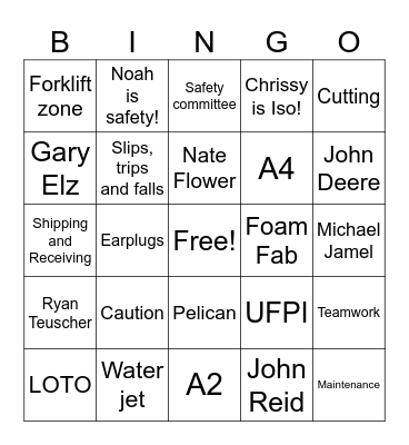 486 BINGO Card