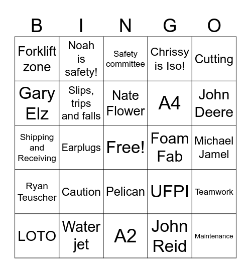 486 BINGO Card