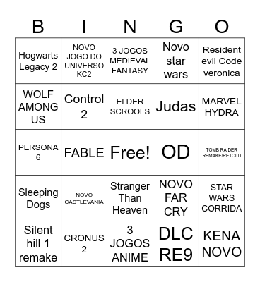 Bingo Card - Summer Game Fest 2025 Bingo Card