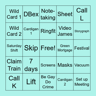 June Bingo Card