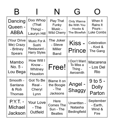 SWES EOY Party! Bingo Card