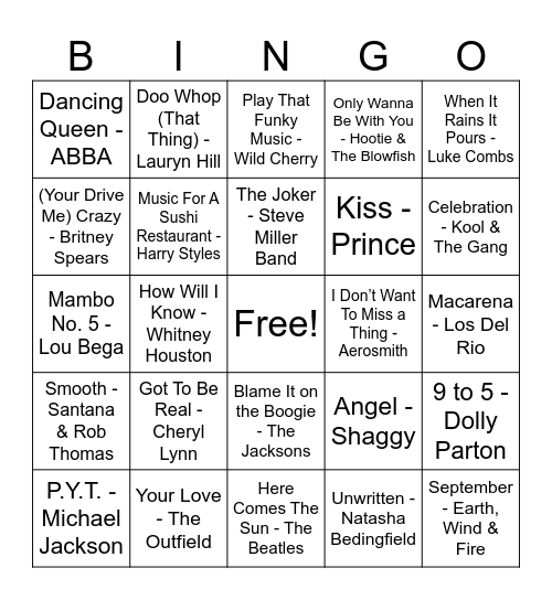 SWES EOY Party! Bingo Card