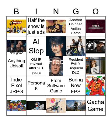 Summer Games Fest 2026 Bingo Card