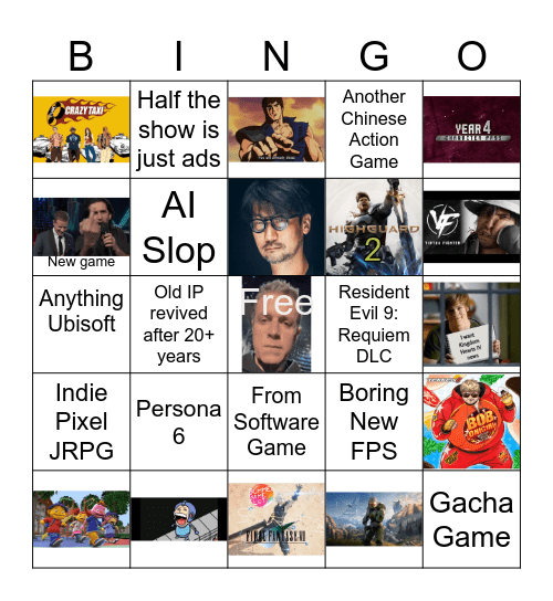 Summer Games Fest 2026 Bingo Card