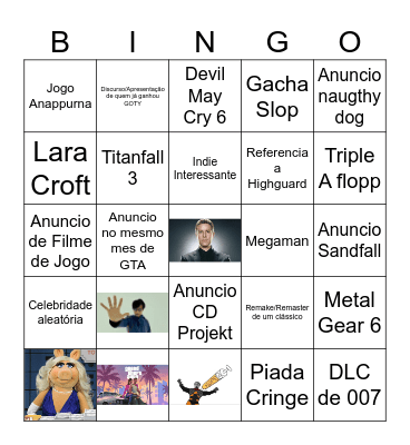 Summer Game Fest Bingo Card