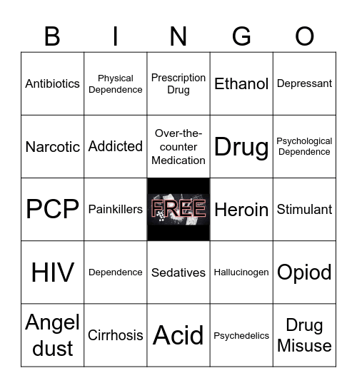 DRUGS Bingo Card