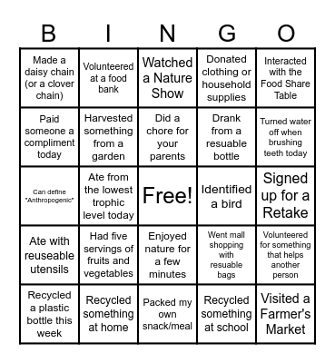 APES Bingo! Bingo Card
