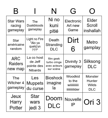 Bingrololo Bingo Card