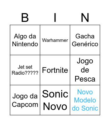 Summer Game Feast 2026 Bingo Card