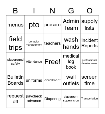 Humbled Hearts CDC Bingo Card