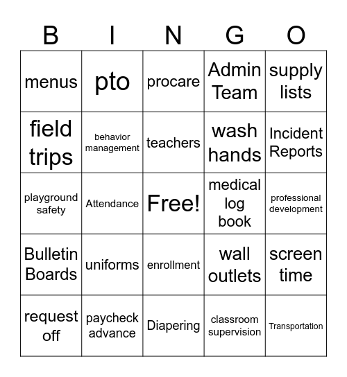 Humbled Hearts CDC Bingo Card