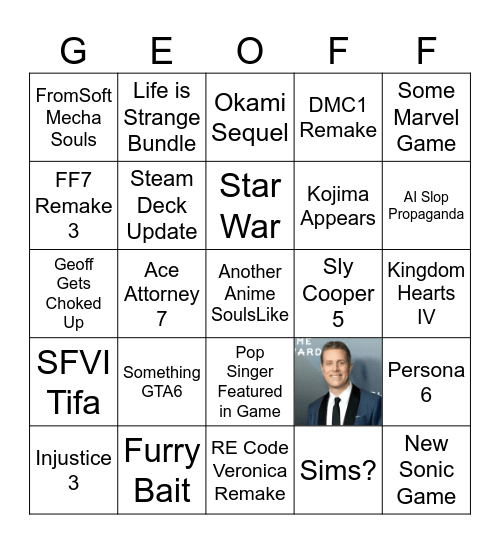 Geoffy Bingo Card