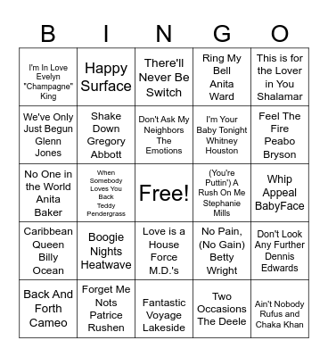 Saturday Mornin' Cleanin' Bingo Card