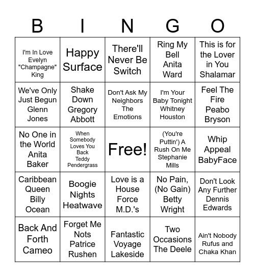 Saturday Mornin' Cleanin' Bingo Card