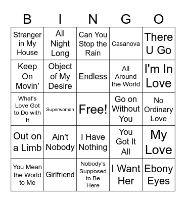 MOM Bingo Card