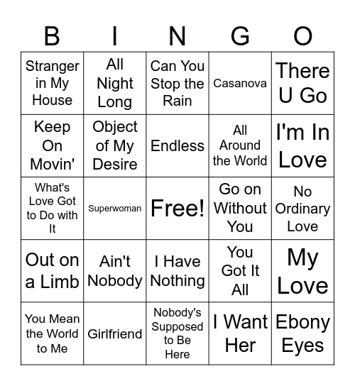 MOM Bingo Card