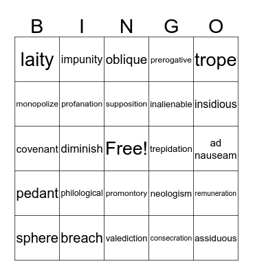 Woot Woot, BINGO time! Bingo Card
