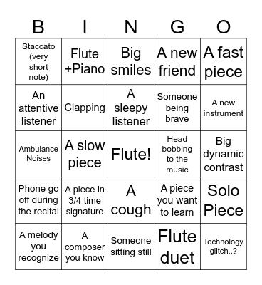You heard/saw/met.... Bingo Card