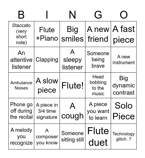 You heard/saw/met.... Bingo Card