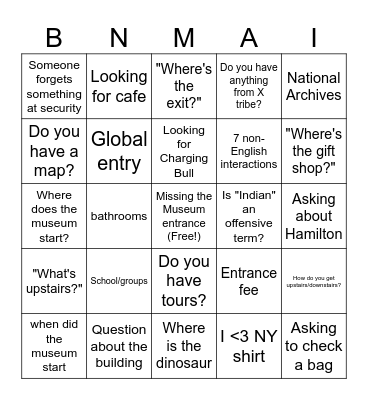 BINGO Card
