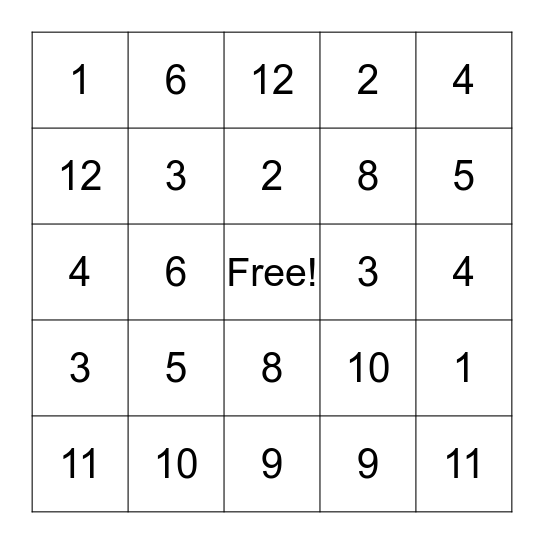 HILLBILLY BINGO Card