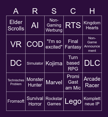 Geoff Keighleys Funtime Happy Hour Bingo Card