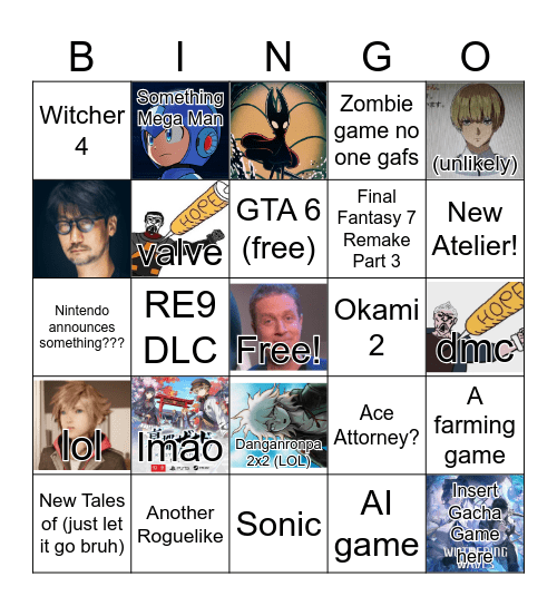 SGF 2026 bingo Card