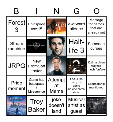 Summer Game Fest 2026 Bingo Card