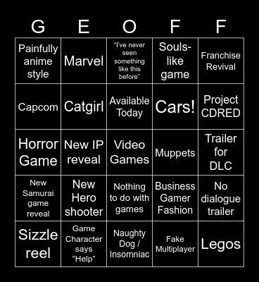 Summer Games 2026 Bingo Card