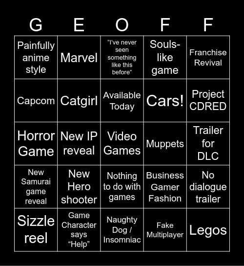 Summer Games 2026 Bingo Card